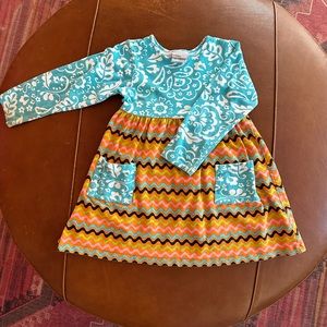 ⭐️5 for $25⭐️ Flap Happy Tropical Print Long-Sleeve Cotton Dress